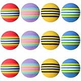 12 Pack Foam Cat Soccer Balls - Soft, Quiet, Interactive Toys for Kitten, Dog, Puppy - Indoor Activity Play, Chase, Training, Chewing