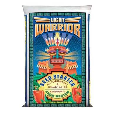 FoxFarm Light Warrior Seed Starter Growing Medium, 1cu ft - Beneficial for Seed Germination and Root Development, Indoor/Outdoor Cultivation - Ideal Nutrition for Plant Seedlings