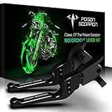 POISON SCORPION Black H1-622 Motorcycle Brake Clutch Levers Wheel Adjustable Compatible with XG500 XG750 Street 500 750
