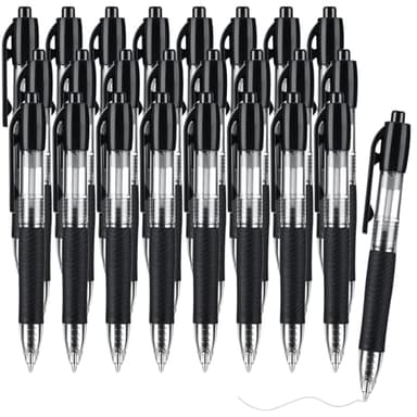 Sayglossy Mini Ballpoint Pens Small Pocket 1.0mm mini ink Pens Short Pen for Badge Office School Teacher Classroom Student Gifts(Black,24 Pack)