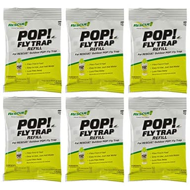 RESCUE! POP! Fly Trap Bait Refill – Outdoor Use – 6 Pack