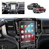 BSTW Ram 1500 Screen Protector for 2019-2025 Dodge Ram 1500 2500 3500 Uconnect Pickup Truck 12 Inch Touchscreen Ram Truck Accessories 9H Anti-Fingerprint & Glare Tempered Glass Film
