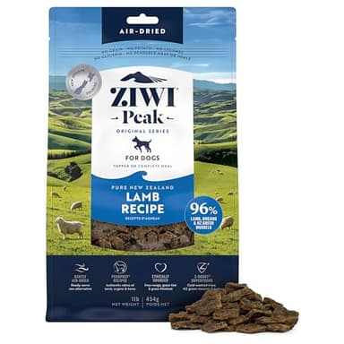 ZIWI Peak Air-Dried Dog Food – Lamb - All Natural, High Protein, Grain Free, Limited Ingredient w/ Superfoods (16oz)