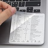 YINOVEEN 2Pack Design for Apple Mac OS System Silver Keyboard Shortcut Sticker, New Flag for (13-16") MacBook Pro 13/14/16 /MacBook Air 13, iMac 21 24 27 Shortcut Sticker Accessories