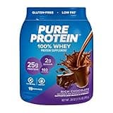 Pure Protein 100% Whey Protein Powder, Rich Chocolate, 25 g Protein, 1.75 lb (Packaging May Vary)