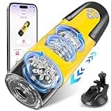 Cafatop Sex Toys for Men Male Masturbator - Automatic Masturbators Cup with 7 Thrusting &Rotating Modes for Penis Stimulation, Electric Pocket Pussy Stroker, Adult Sex Toy with Suction Base