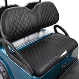 LEAPGOMAX Club Car Precedent Seat Covers, Golf Cart Seat Covers for Precedent OEM Ordinary Seat-Thick Premium Marine Leather Custom Diamond Comfortable/Anti-Scratch/Anti-Fading/Easy to Install