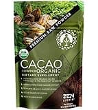 Cacao Powder Organic - 1 Pound - Unsweetened Premium Grade Superfood (Raw) - USDA & Vegan Certified - Perfect for Keto, Breakfast, Hot Chocolate, Baking & Ice Cream. (Cacao Powder (1 LB))
