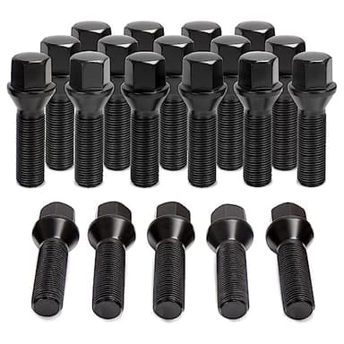 SUCOSO 20pcs M14x1.25 Extended Lug Bolts for 328i I3 335i I8 M2 M3 M4 M5 F80 F10 X2 X4 X6 Mini,40mm Shank Length Tuner Conical Seat Aftermarket Wheel Lug Bolts for BMW Series(NOT OEM)