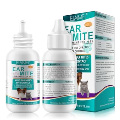 Ear Mite Treatment for Dogs, Dog Ear Infection Treatment, Ear Mite Treatment for Dog Yeast Infection, Alleviation Suffering from Ear Mites & Itching and Odours Stinky Stuff for Dogs Ears