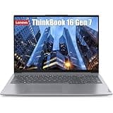 Lenovo Thinkbook 16 Business Laptop, Intel Core Ultra 5 125U (Beat i7-1355U), 16" FHD Display, 32GB RAM, 1TB PCIe SSD, Thunderbolt 4 WiFi 6E Windows 11 Pro, NPU AI Copilot Computer Vent-Hear