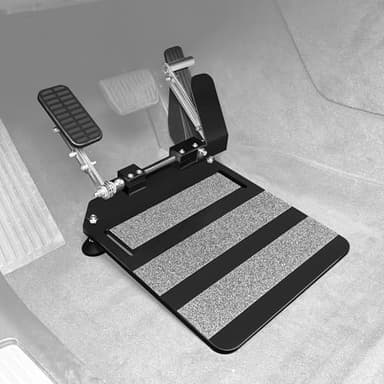OceanicEcho Portable Left Foot Accelerator Pedal for Handicap Disabled Injured Stroke Drivers Gas Pedal LFGP Fixable Drive Assist (Jet Black)