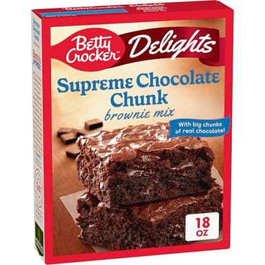 Betty Crocker Delights Supreme Chocolate Chunk Brownie Mix, 18 oz.