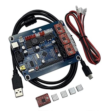 AOLDHYY Doesbot GRBL 1.1 A4988 Control Board CNC Controller Router CNC Engraving Machine Control Board 3018 3 Axis USB Control Laser Board Corexy Open Source with External Driver Interface