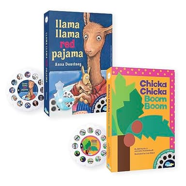 Moonlite Storytime 2 Storybook Reels Set, Chicka Chicka Boom Boom Llama Llama Red, Digital Stories Toddler Early Learning Gifts for Kids Ages 12 Months and Up - Projector Sold Separately