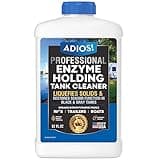 ADIOS! RV Black Tank Cleaner - Unclogs Plugs, Stops Odors, Cleans and Maintains Holding Tanks for Campers, Trailers and Boats (32 oz)