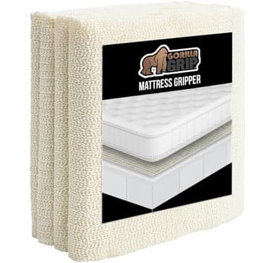 GORILLA GRIP Non Slip Mattress Gripper, Prevents Mattresses from Sliding and Holds Bed in Place, Pad Grips Beds, Sofa, Couch, Chair Cushions and Helps Keep Topper from Slipping, Easy Trim Pads Twin XL