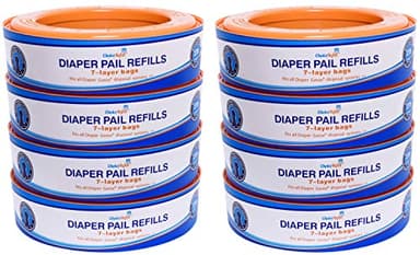 ChoiceRefill Compatible with Diaper Genie Pails, 8-Pack, 2600 count