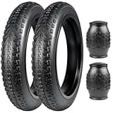 BALINGE 20x3.0 Electric Bike Tire 20 x 3 eBike Tires Fat E-Bike Tires 20 x 3 Bike Tires Heavy Duty High-Performance Wear-Resistant E-Bike Mountain Snow 20x3 Bicycle Tires，2 Tires，Black