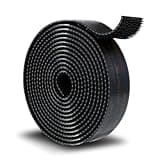 3M Dual Lock SJ3550A 1"×8ft Black 1 Pack Reclosable Fastener Mounting Tape Interlocking Mushroom Shaped Strong Adhesive Hook Lock Sticky Tape for Indoor and Outdoor