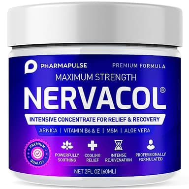 Pharmapulse Neuropathy Cream – Maximum Strength for Feet, Hands, Legs, Toes, Lower Back - Alpha Lipoic Acid, Arnica, Vitamin B6, Aloe Vera, MSM - Effective Soothing
