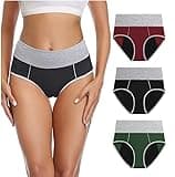Jade Butterfly Washable Incontinence Underwear for Women, Leakproof Ladies Underwear, Reusable Absorbent Panties for Heavy Flow, Postpartum(Large) Multi Color