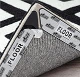 GORILLA GRIP 8 Pack Rug Gripper Pads, Keep Area Rugs Corners from Curling and Bunching, Reusable Dual-Sided Flexible Sticky Pad, Grips Floor Underlayment, Hold Carpet in Place on Hardwood Floors