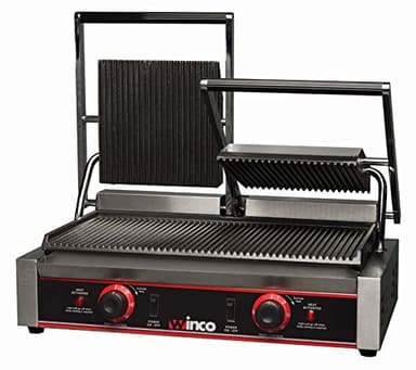 Winco Double Commercial-Grade Panini Grill Press