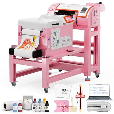 A3 M1630 Pro DTF Printer Bundle for Heat Transfer Printing, White Ink Circulation, Automatic Self-Maintenance& Film Cutter for DIY T-Shirt Business