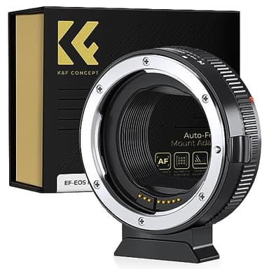 K&F Concept EF to EOS R Adapter, Auto Focus Lens Mount Adapter for EF EF-S Lens Compatible with Canon EOS R Mount Cameras