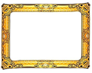HENBRANDT Inflatable Photo Frame with Gold Additive 60 x 80 cm Black