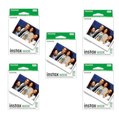Fujifilm Instax Wide Instant Films for Fuji Instax Wide 210 200 100 300, Pack of 5