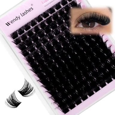 WENDY LASHES 200D Lashes Clusters D-Curly Volume Eyelash Extensions 10-18mm