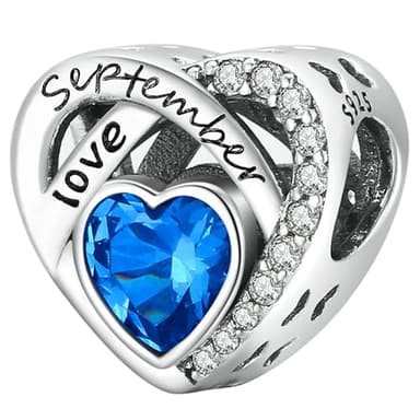 Birthstone Charm Fit for Pandora Charms Bracelets Angel Wing Bead Charms for Bracelets and Necklaces Birthday Gifts