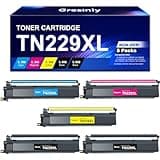 TN229XL TN229 XL /V Toner Cartridge High Yield 5-Pack Compatible for Brother TN229 TN-229XL Toner Cartridge MFC-L3720CDW HL-L3280CDW L3780CDW L3220CDW L3300CDW Printers Ink TN229XXL TN229/XL/V TN229XL