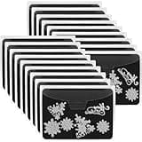 UNIMEIX 72 Pcs Magnetic Sheets for Dies Storage Stamp and Die Storage Pockets Die Cut Storage for Card Making (36 Pcs Sheets+ 36 Pcs Bags, 0.8 mm Thickness