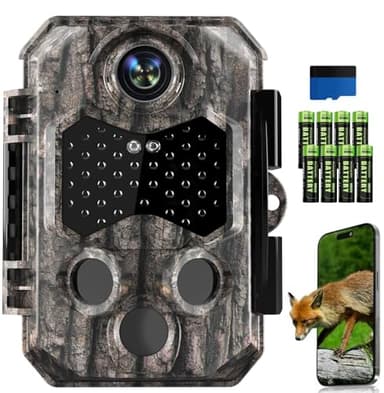 Zivolixd 4K 84MP WiFi Trail Camera, Wildlife Camera 0.1s Trigger, Game Camera with 130°Wide Angle, Trail Cameras with Night Vision Motion Activated Waterproof Suitable for Outdoor Wildlife Detection