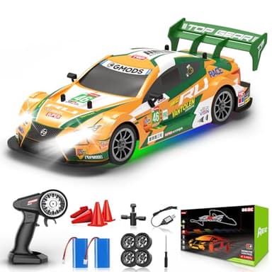 Sakeye RC Drift Car, Drifting RC Car 2.4GHz 1:16 Remote Control Cars 4WD High Speed Racing Vehicle with Colorful Lights Racing Reality Drift Cars Sport Toy Cars for Adults Boys Girls Kids