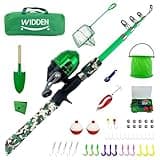 WIDDEN Kids Fishing Pole, Portable Telescopic Kids Fishing Poles for Boys and Girls, Fishing Rod and Reel Combo Kit with Tackle Box, and Fishing Net, Best Fishing Pole for Toddler Youth