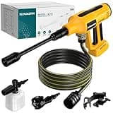 Cordless Pressure Washer for Dewalt 20V Battery 700 PSI Portable Handheld Power Washer with 6-in-1 Nozzle Foam Cannon for Car Floor Fence Wall Cleaning (Battery Not Included)