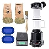 Fresh Roast Coffee Roaster Bundle SR800, Glass Extension Tube, Pour Over DIgital Scale, (2lbs) Sample Pack of Green Beans, (2-Pack) Sample Trays, Chaff Brush