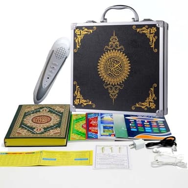 Quran Pen Reader Upgraded 32G, Digital Talking Reader Pen with Quran Book Read Pen with Arabic English Translation and Reciters Multilingual Pray Islamic Muslims Ramadan Gift for Kids Adults