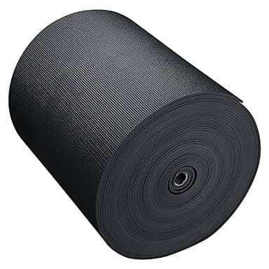 Sunshine Yoga Explore Yoga Mat Roll, 24in x 100ft Exercise Mat, 4mm Thick Non-Slip Gym Mat for Home Workout and Fitness, Anti-Tear, Cut up to 17 Regular Yoga Mats, Black