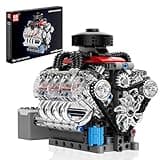 Mould King Mini V8 Engine Kits That Runs, Build Your Own Visible Car Motor, Physical Science Experiment Models for Teens, Best STEM Toy Gifts for Kids and Adult 10171 (487 Pcs)