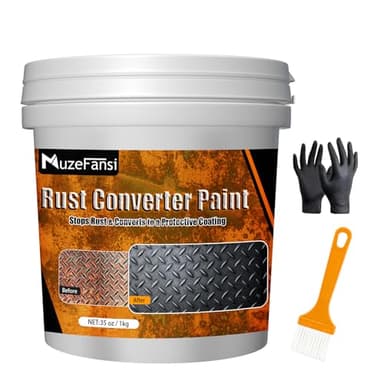 2-in-1 Rust Converter & Metal Primer – Stops Rust, Paint Over Rusted Metal, Anti-Rust Coating Rust Paint,Corrosion Inhibitor for Automotive, Marine, Industrial Use, Heat & UV Resistant(35 oz)