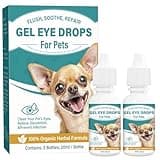 LAORICI Cataract Drops for Dogs - Pet Gel Dog Eye Drops for Relieving Eye Itching and Irritation, Removing Eye Stains, and Improving Vision, Safe for All Animals (2 X 20 ml)