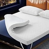 3 Inch Gel Memory Foam Cooling Mattress Topper Queen Size, Mattress Pad Cover for Pressure Relief, Bed Topper with Removable Cover，Soft & Breathable