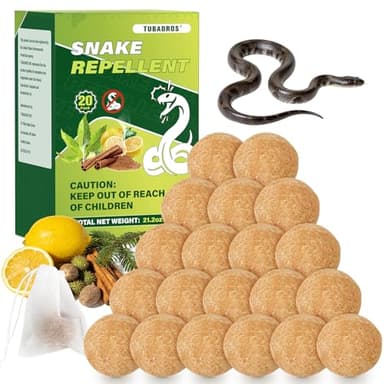 Snake Repellent, Snake Repellent for Yard, Lawn Garden, Outdoor Use, Snake Away, Plant Essential Oils to Repel Snake-20Pack