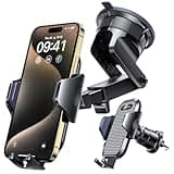 [True Military-Grade] Car Phone Holder VANMASS [Upgraded Strongest Suction & Clip] Cell Phone Mount for Dashboard Windshield Vent, Truck Accessories Cradle Stand for iPhone 16 Pro Max 15 14 13 Android