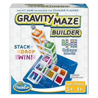 ThinkFun Gravity Maze Builder for Kids 5 & Up - Logic Marble RunBrain Game - Hands-On Maze Design - Durable Child-Safe Materials - Develop Spatial Reasoning & Critical Thinking - MESH Accredited